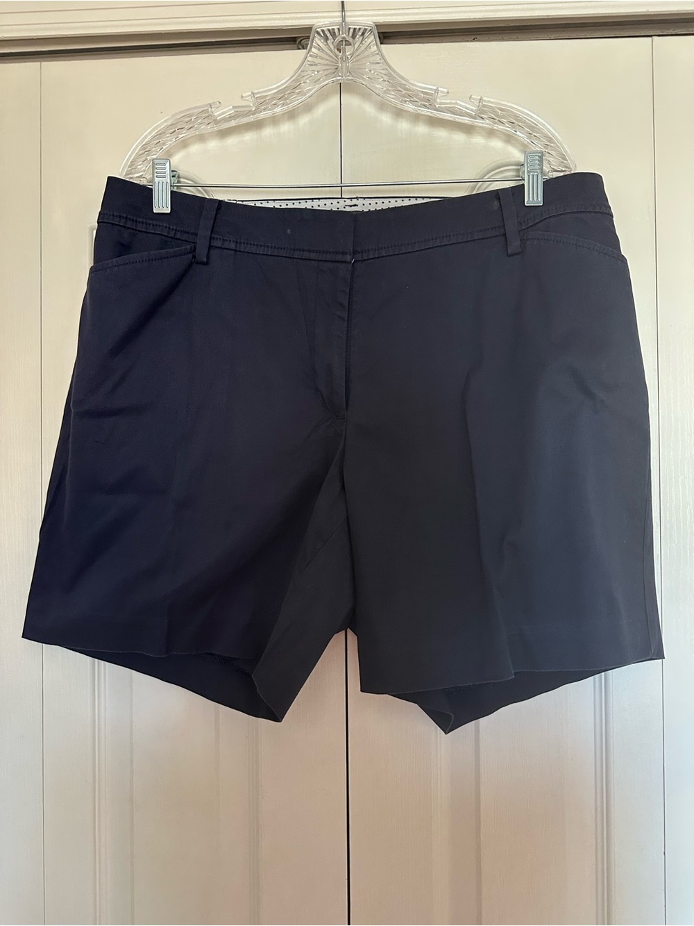 Talbots Navy Blue 7" Bermuda Shorts
